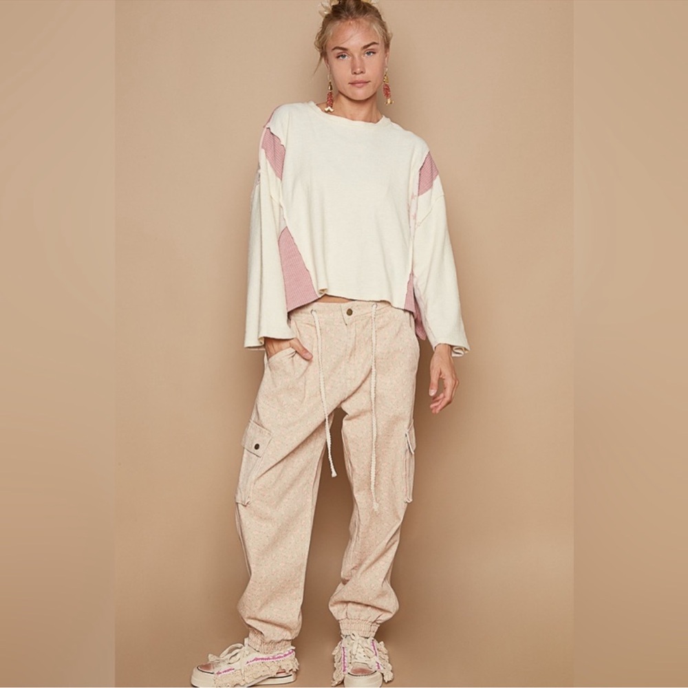 POL Star Patchwork Long Sleeve Top - Picture 12 of 12